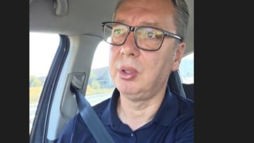 Vučić se vozi novom obilaznicom oko Kragujevca: Pomenuo UČK, Crnu Goru i Kosovo