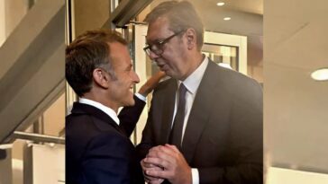 Vučić slučajno sreo Makrona u Njujorku (Foto)