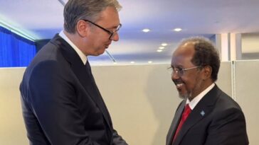 Vučić se sastao sa predsednikom Somalije u Njujorku (Foto)