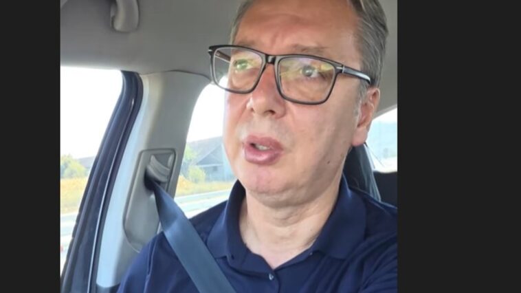Vučić se vozi novom obilaznicom oko Kragujevca: Pomenuo UČK, Crnu Goru i Kosovo