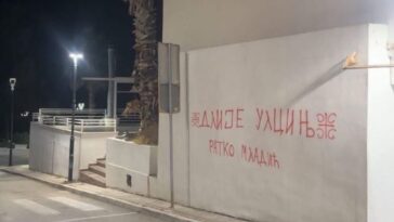 Policija uhvatila tinejdžere koji su pisali grafite o Ratku Mladiću