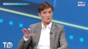 Brnabić u debati o obrazovanju na RTS: Pomenula i napad na Ninu Kuburović u Valjevu