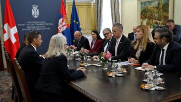 Đurić sa članvima PGP Švajcarska – Srbija o daljem unapređenju bilateralne saradnje